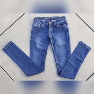 Womens Blue Asphalt Skinny Jeans~ Sz 1L